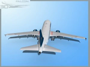 falcon3d a319 cyprus 3D Model