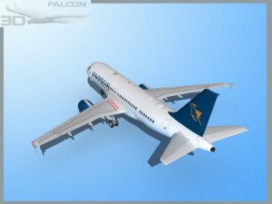 falcon3d a319 cyprus 3D Model