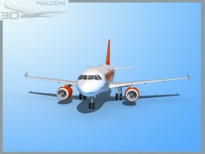 falcon3d  a319 easyjet 3D Model