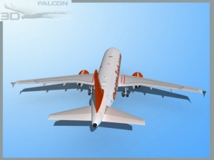 falcon3d  a319 easyjet 3D Model