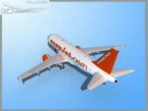 falcon3d  a319 easyjet 3D Model