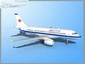 falcon3d  a319 eurocypria airlines 3D Model