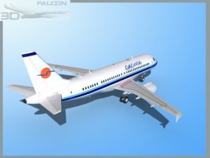 falcon3d  a319 eurocypria airlines 3D Model
