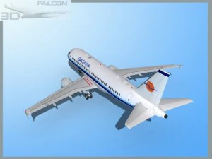 falcon3d  a319 eurocypria airlines 3D Model