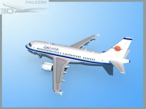 falcon3d  a319 eurocypria airlines 3D Model