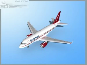 falcon3d  a319 fastwings 3D Model