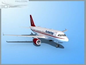 falcon3d  a319 fastwings 3Dモデル