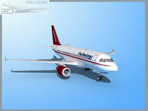 falcon3d  a319 fastwings 3D Model