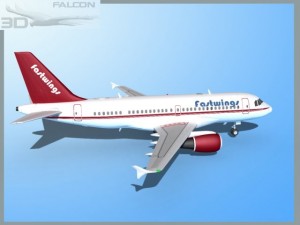 falcon3d  a319 fastwings 3Dモデル