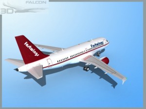 falcon3d  a319 fastwings 3Dモデル