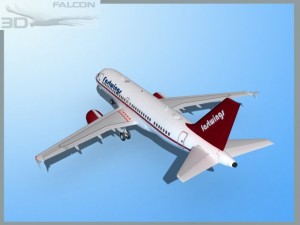 falcon3d  a319 fastwings 3Dモデル