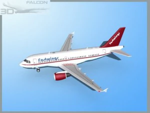 falcon3d  a319 fastwings 3D Model