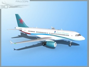 falcon3d  a319 first choice airways 3D Model