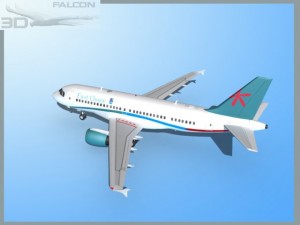 falcon3d  a319 first choice airways 3D मॉडल