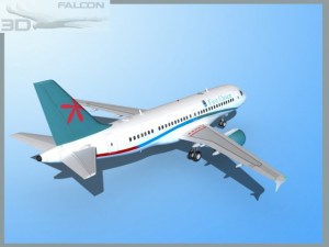 falcon3d  a319 first choice airways 3D मॉडल