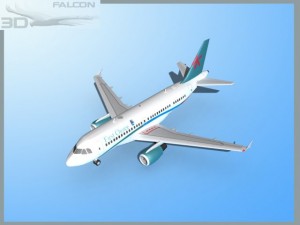 falcon3d  a319 first choice airways 3D मॉडल