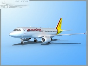 falcon3d  a319 germanwings 3D Model