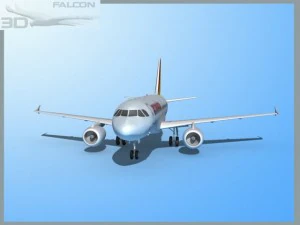falcon3d  a319 germanwings 3D Model