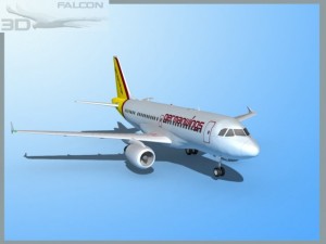 falcon3d  a319 germanwings 3D Model