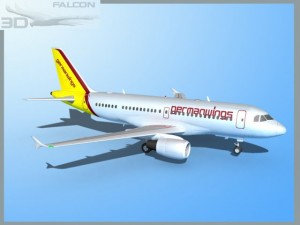 falcon3d  a319 germanwings 3D Model