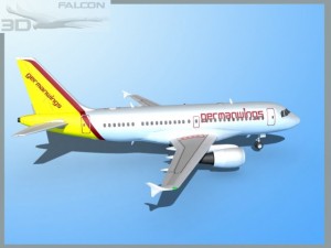 falcon3d  a319 germanwings 3D Model