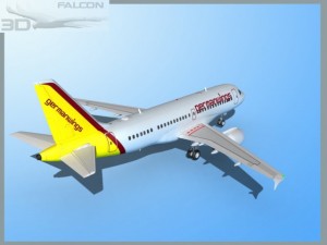 falcon3d  a319 germanwings 3D Model