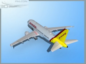 falcon3d  a319 germanwings 3D Model