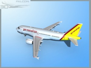falcon3d  a319 germanwings 3D Model