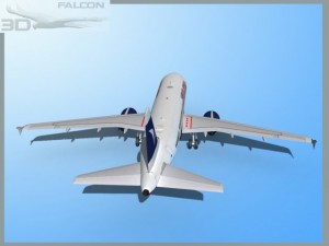 falcon3d  a319 hamburg airways Modèle 3D