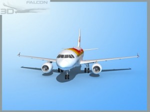 falcon3d  a319 iberia Model 3D