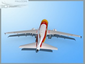 falcon3d  a319 iberia Model 3D