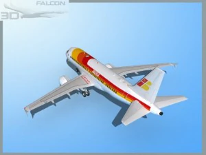 falcon3d  a319 iberia 3D Model