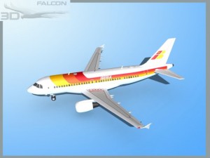 falcon3d  a319 iberia Model 3D