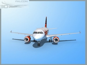 falcon3d a319 indian airlines 3D Model