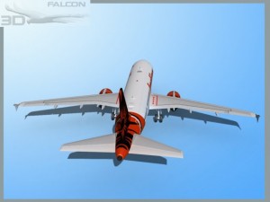 falcon3d a319 indian airlines 3D Model