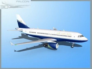 falcon3d  a319 jab 3D Model