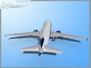 falcon3d  a319 jab 3D Model