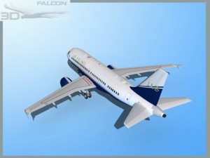 falcon3d  a319 jab 3D Model