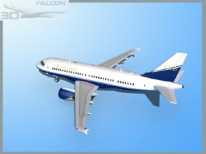 falcon3d  a319 jab 3D Model