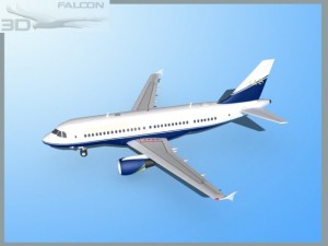 falcon3d  a319 jab 3D Model