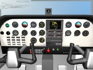falcon 3d c182 skylane f06 3D Model