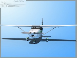 falcon 3d c182 skylane f06 3D Model