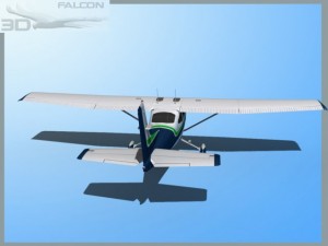 falcon 3d c182 skylane f06 3D Model