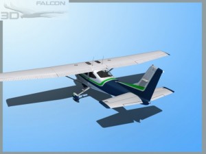 falcon 3d c182 skylane f06 3D Model