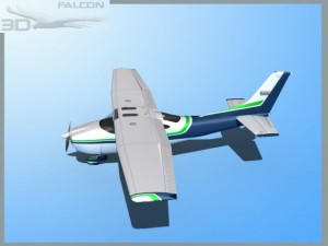 falcon 3d c182 skylane f06 3D Model