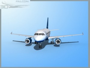 falcon3d  a319 jet blue 2 Modèle 3D