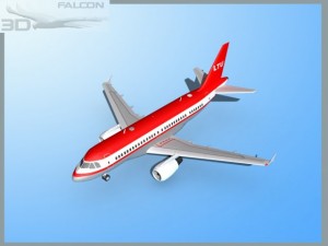 falcon3d  a319 ltu Model 3D