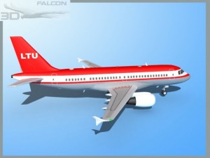 falcon3d  a319 ltu Model 3D