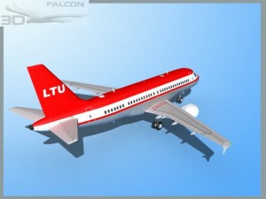 falcon3d  a319 ltu Model 3D