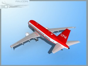 falcon3d  a319 ltu Model 3D